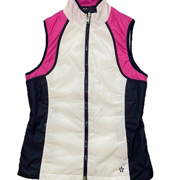 New! LOHLA SPORT Women’s The Crisp Vest Bougainvillea, Navy, White Size XS NWT - Picture 1 of 6